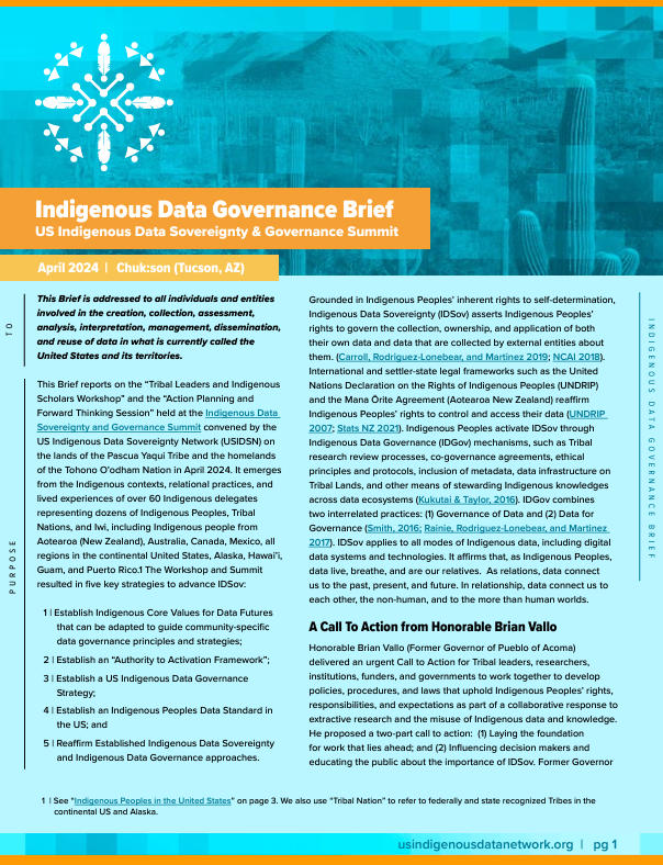 Policy Briefs – The Collaboratory for Indigenous Data Governance